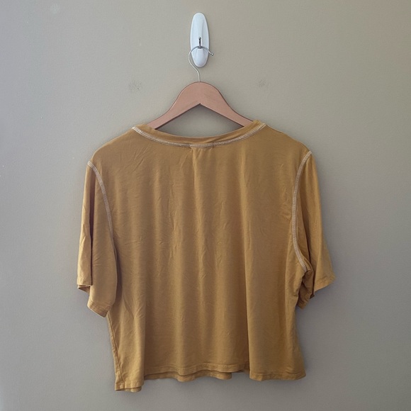 Women’s Altar’d State Yellow Malibu Short Sleeve Tee Size Medium - Picture 3 of 5